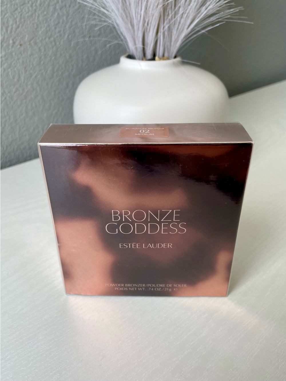 Estee Lauder Bronze Goddess Powder Bronzer 02 Medium Full Size New Sealed Box